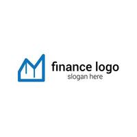 Vector business logo financial design, financial chart line design.