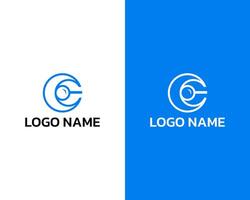 Letter C Magnify or Search icon logo design template vector minimal