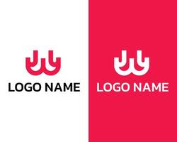 resumen w icono logo vector diseño