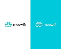 MB Combination creative minimal WIFI Sign icon logo design template for branding vector