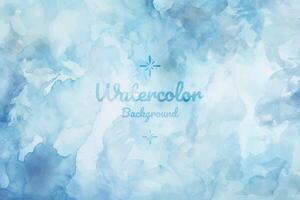 Subtle Blue Watercolor Background on White Wall vector