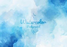 Blue Watercolor Wallpaper Background in Artistic Style vector