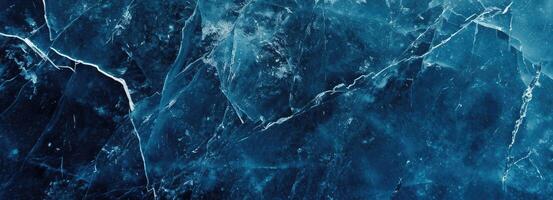 AI generated Abstract Ice Background. Blue Background with Cracks on The Ice Surface Idea. generative ai photo