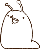 Happy Slug Charcoal Drawing png