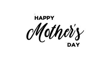 Happy Mother's Day. Animation mother day. Animation 4k for women's day. Happy Mothers Day greeting card with animated hearts appearing randomly video