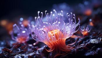ai generado brillante submarino arrecife vitrinas el belleza de naturaleza colores generado por ai foto