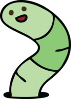 hand drawn quirky cartoon snake png