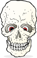 cartoon spooky skull png