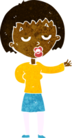 mulher entediada dos desenhos animados png