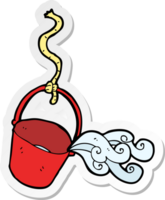 sticker of a cartoon bucket png