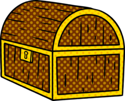 hand drawn cartoon doodle of a treasure chest png