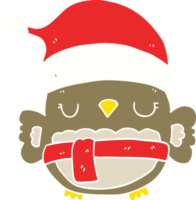 lindo búho navideño png