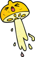 cartoon doodle squirting lemon png