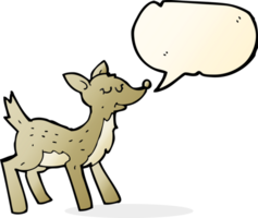 cute cartoon deer with speech bubble png