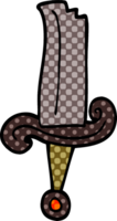 cartoon doodle jeweled sword png