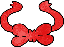 cartoon doodle bow tie png