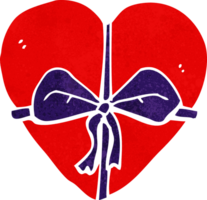 regalo en forma de corazón de dibujos animados png