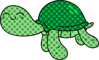 bande dessinée livre style excentrique dessin animé tortue png