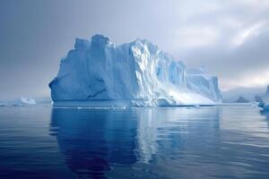 AI generated Iceberg in Antarctica, iceberg in polar regions photo