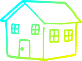 verkoudheid helling lijn tekening van een tekenfilm traditioneel huis png