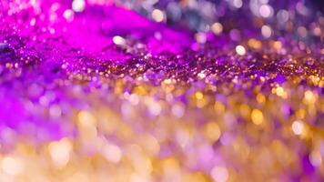 AI generated lights background,abstract texture, light bokeh background,defocused, golden glitter texture Colorfull Blurred abstract background for birthday, anniversary, new year eve or Christmas video