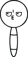 line drawing cartoon of a magnifying glass png