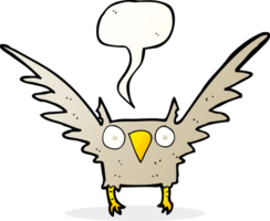 cartoon owl with speech bubble png