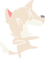 laughing fox dancing png