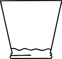 linje teckning knäppa tecknad serie whisky tumlare png