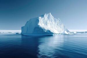 ai generado iceberg en Antártida, iceberg en polar regiones foto