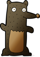 cartoon black bear png