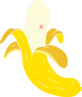 estilo de cor plana cartoon banana orgânica de melhor qualidade png