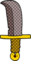 cartoon doodle dagger png