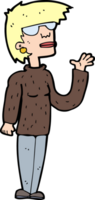 Cartoon-Frau mit Brille png