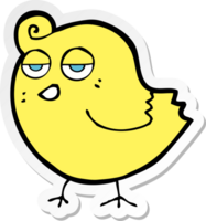 sticker of a cartoon bird png