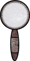 retro grunge texture cartoon of a magnifying glass png