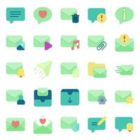 Message icon set, for communication needs, social media, correspondence and email. vector