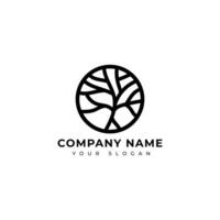 Simple and modern Tree logo vector design template