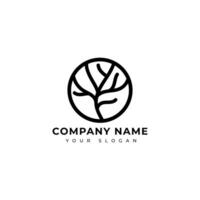 Simple and modern Tree logo vector design template