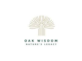 Logo Template for Business and Company with Oak Tree vector