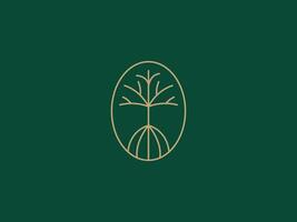 Logo Template for Business and Company with Oak Tree vector
