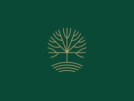 Logo Template for Business and Company with Oak Tree vector