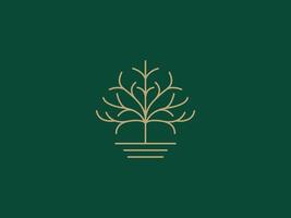 Logo Template for Business and Company with Oak Tree vector