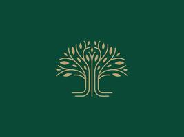 Logo Template for Business and Company with Oak Tree vector