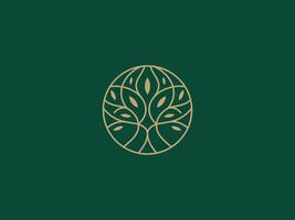 Logo Template for Business and Company with Oak Tree vector