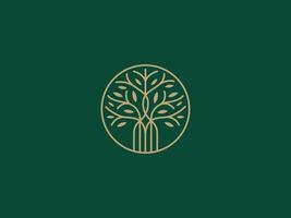 Logo Template for Business and Company with Oak Tree vector