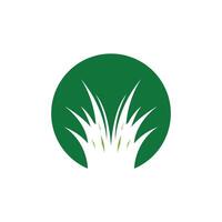 Nature grass icon and symbol vector template