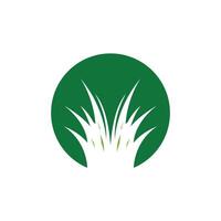 Nature grass icon and symbol vector template