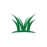 Nature grass icon and symbol vector template