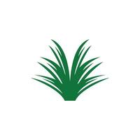 Nature grass icon and symbol vector template